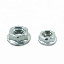 M2 M5 M8 Carbon Steel Galvanized Zinc Plated Hex Flange Nut DIN6923